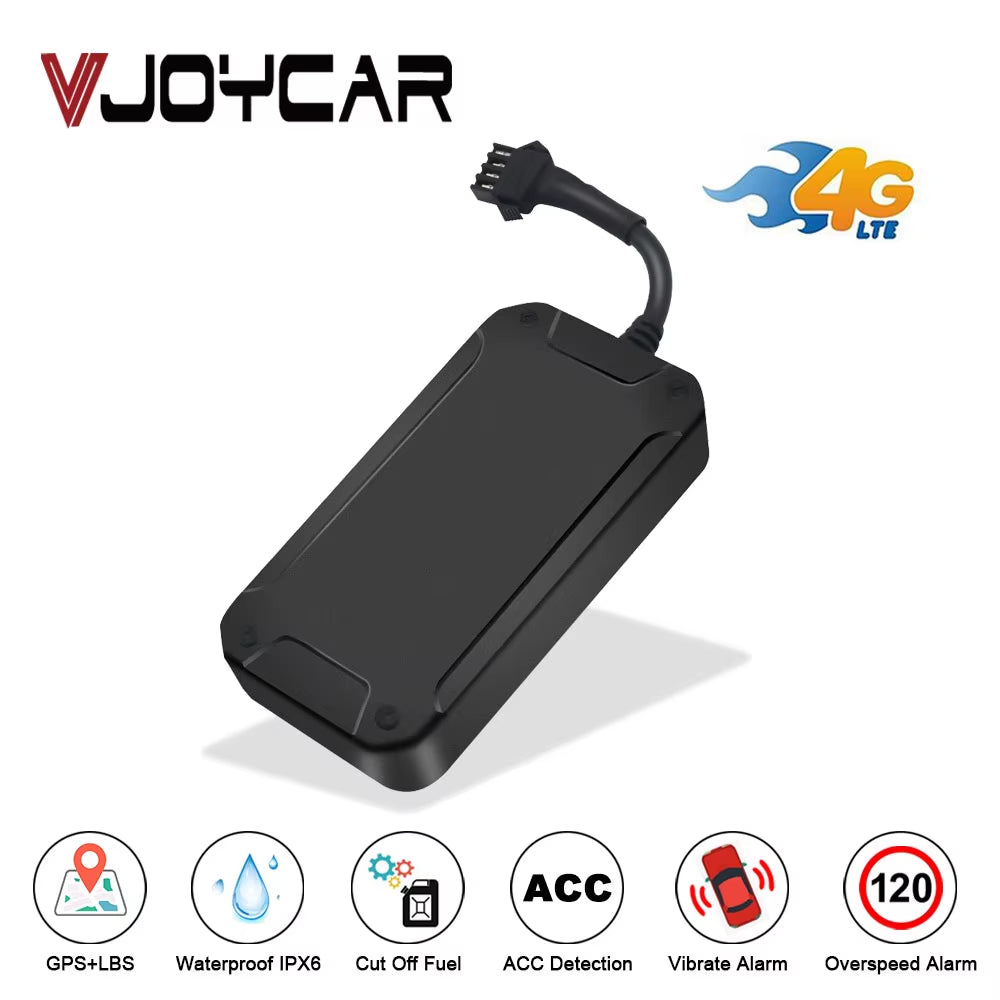 Car GPS Tracker 4G LTE Vehicle Tracker Cut off Oil Engine Motorcycle GPS Locator Tracking Device Waterproof IPX6 Free APP Track